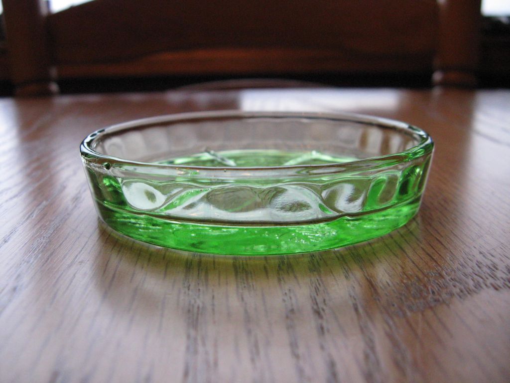 Depression Glass Green Cherry Blossom Coasters Depression Glass Green Cherry Blossom Coasters
