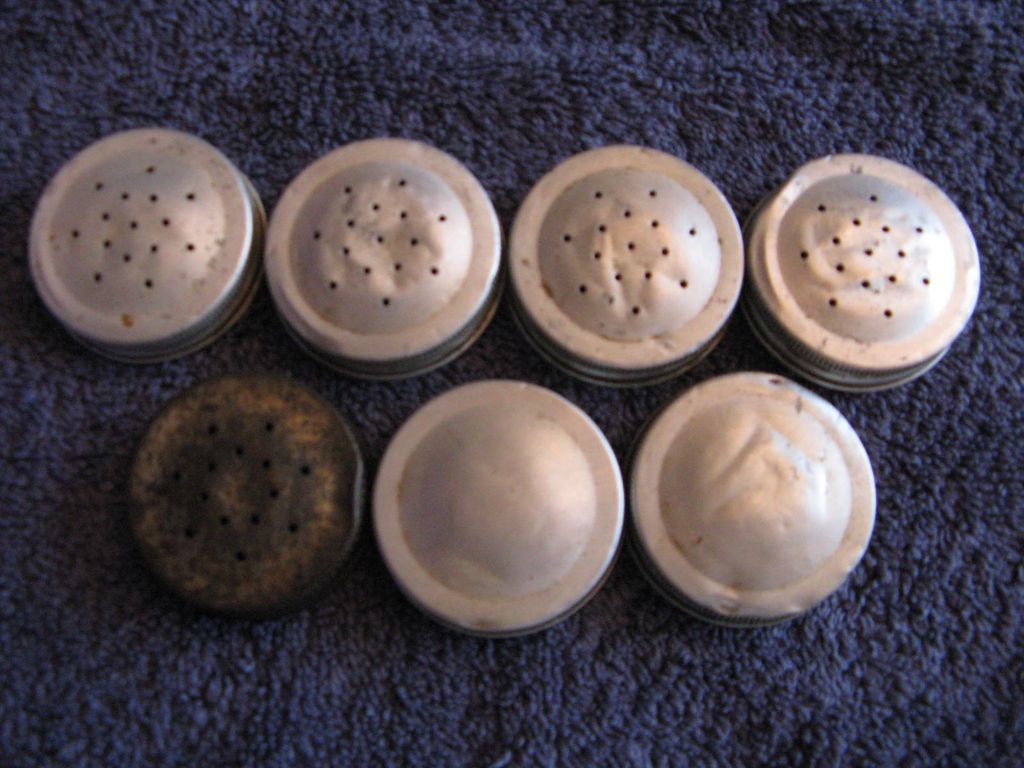 McKee Milk Glass Spice Jars and Wall Hanging Rack McKee Milk Glass Spice Jars and Wall Hanging Rack