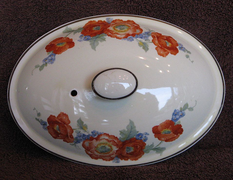 Hall China Orange Poppy Oval Baker Hall China Orange Poppy Oval Baker