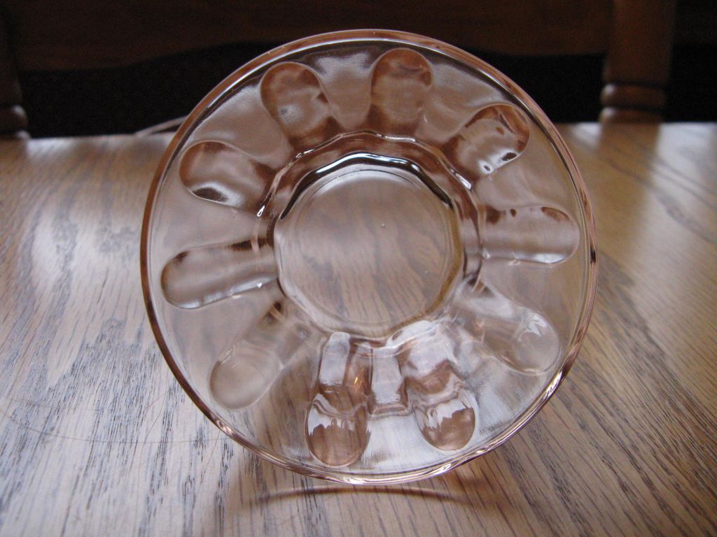 Pink Glass Custard Cups Pink Glass Custard Cups