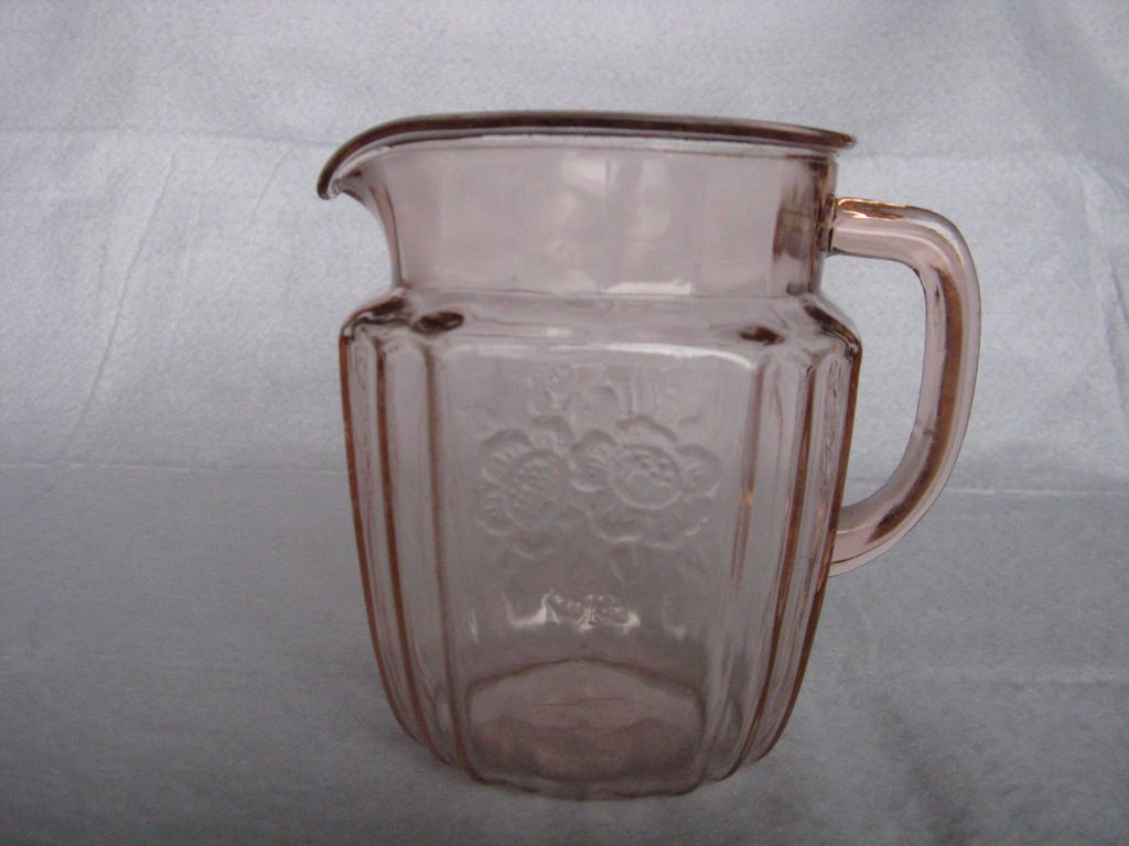 Mayfair Open Rose Pink Juice Pitcher Mayfair Open Rose Pink Juice Pitcher