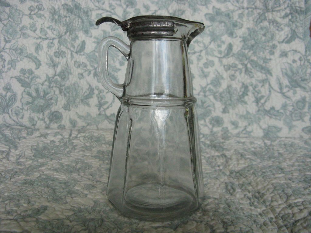 Hazel Atlas Crystal Syrup Pitcher Hazel Atlas Crystal Syrup Pitcher