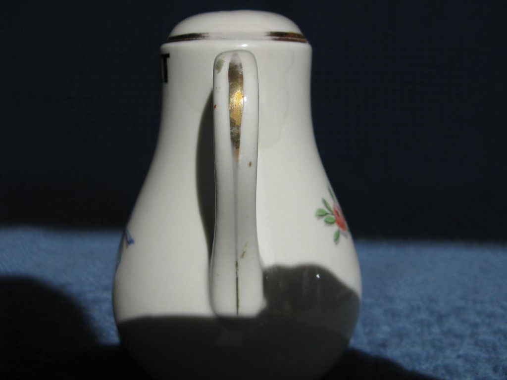 Hall China Wildfire Handled Salt & Pepper Shakers Hall China Wildfire Handled Salt & Pepper Shakers