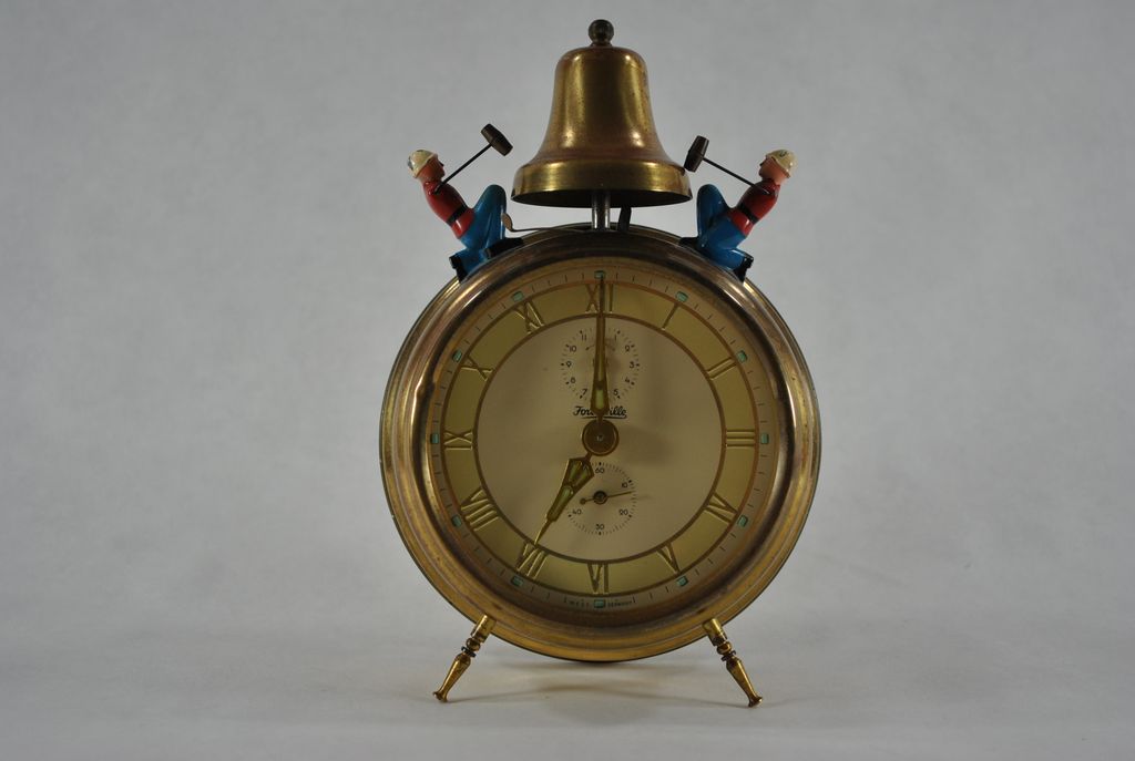 Vintage Forestville Brass WindUp Alarm Clock Made In West Germany