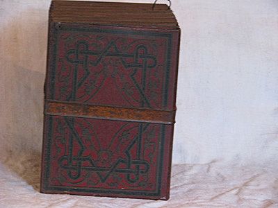 French tole ware book box French tole ware book box
