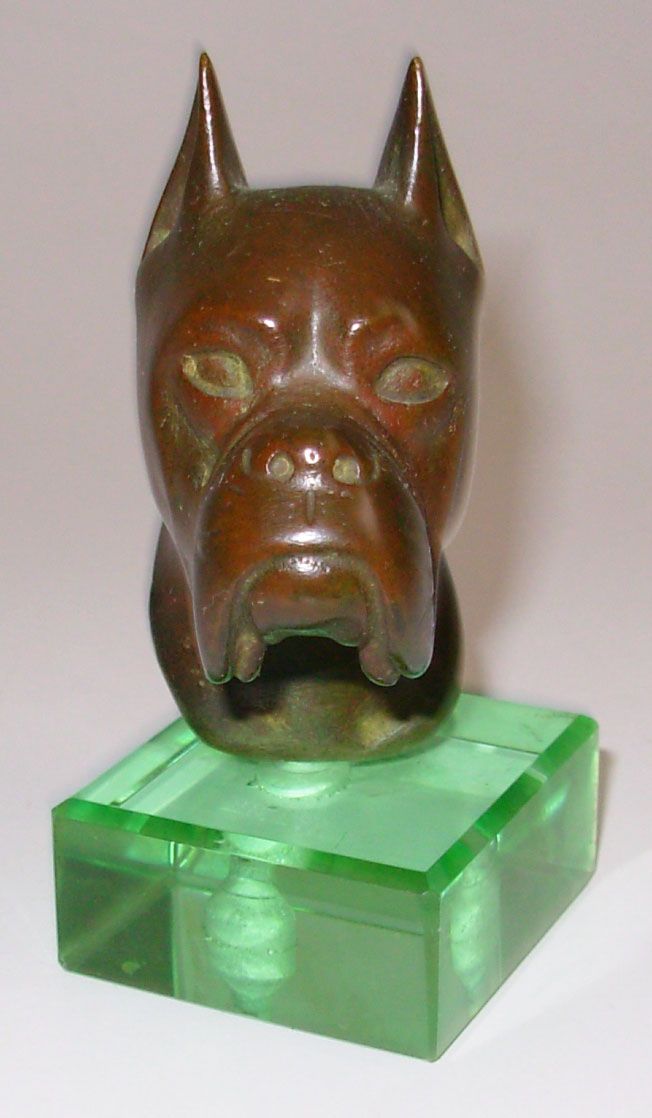 Bronze Sculpture of Boxer Dog Head Bronze Sculpture of Boxer Dog Head