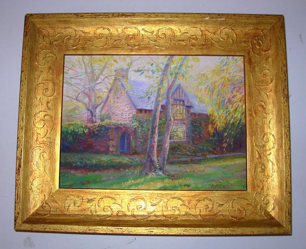 Tina Sharifi Impressionist Oil on Board Painting Autumn in New Hope Tina Sharifi Impressionist Oil on Board Painting Autumn in New Hope