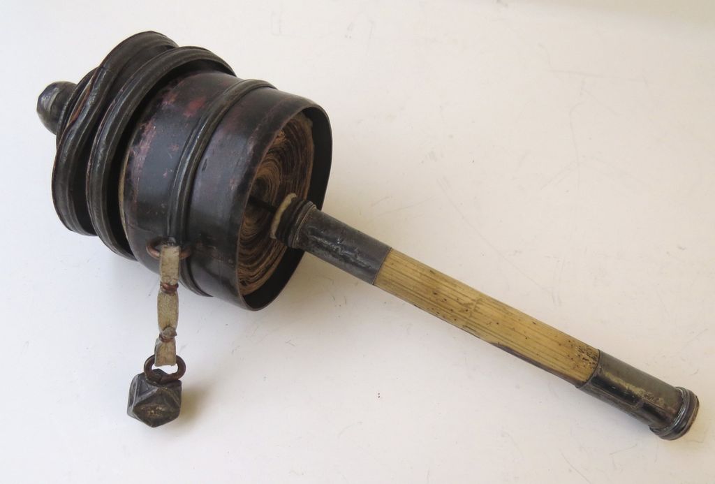 Tibetan Scroll Prayer Wheel Tibetan Scroll Prayer Wheel