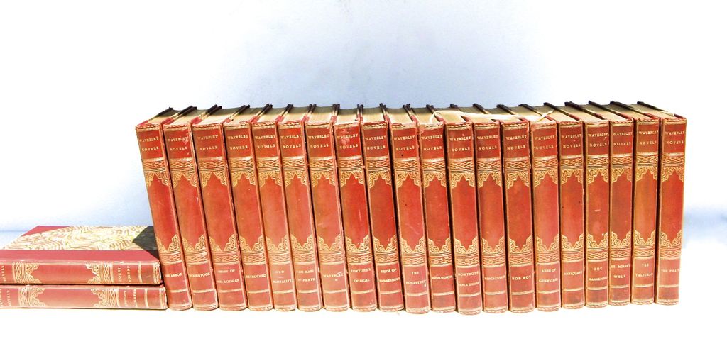 22 Vol. Waverly Novels by Sir Walter Scott Leather 22 Vol. Waverly Novels by Sir Walter Scott Leather
