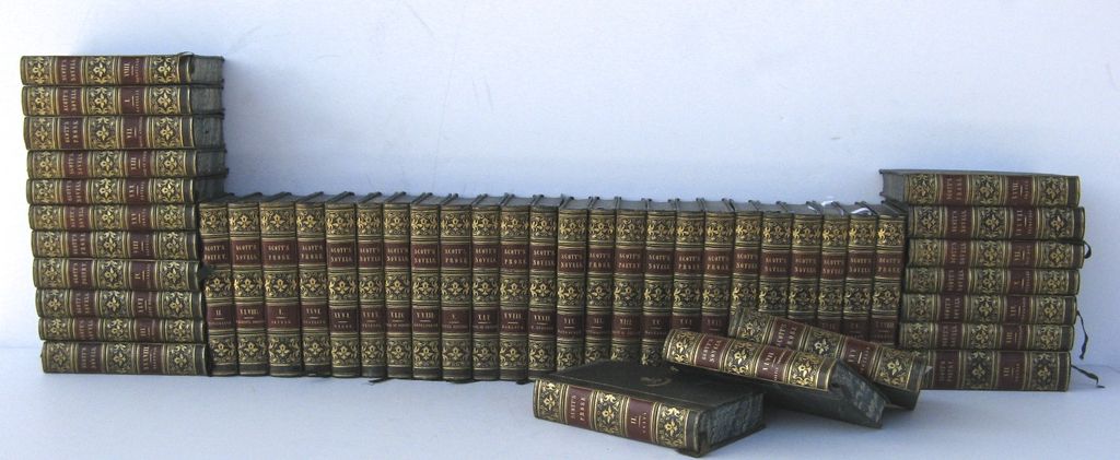 45 Volumes Scott's Novel Leather Bindings 45 Volumes Scott's Novel Leather Bindings