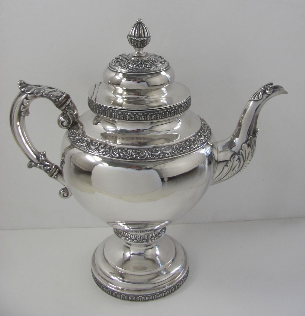 Silver Coffee Pot by R. W. Wilson, Philadelphia Silver Coffee Pot by R. W. Wilson, Philadelphia