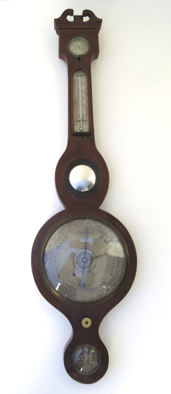 American Mahogany Banjo Barometer American Mahogany Banjo Barometer