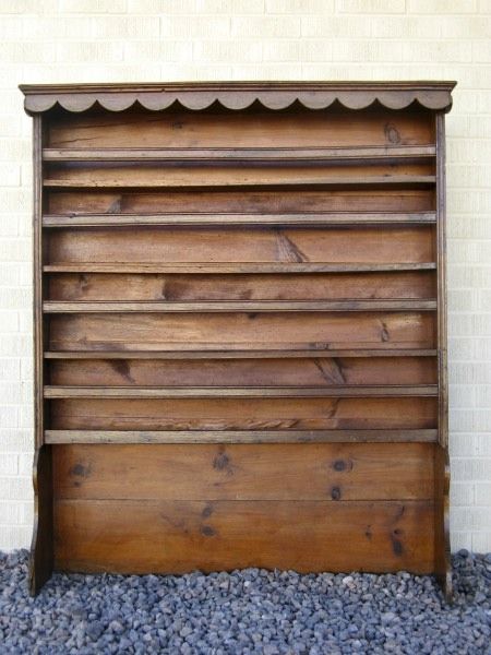 Antique French Provincial Plate Rack Elm Antique French Provincial Plate Rack Elm