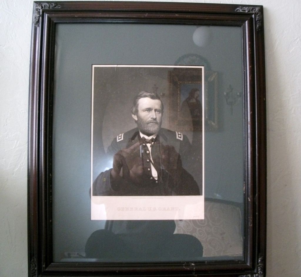 1860s.Framed Steel Engraving of Ulysses S.Grant by John Sartain. 1860s.Framed Steel Engraving of Ulysses S.Grant by John Sartain.