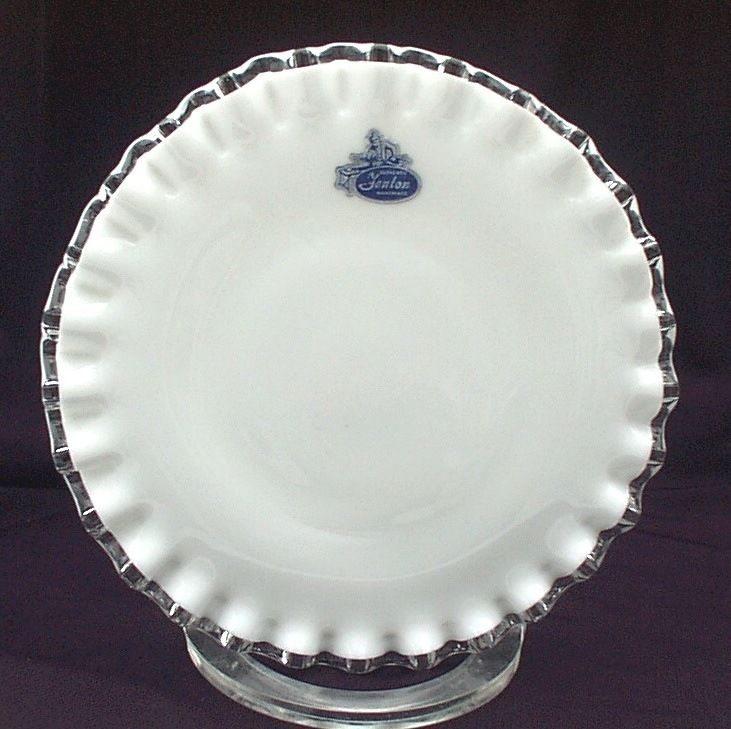 Fenton Silver Crest 6 1/2" Plates New with Label Free Shipping to USA Fenton Silver Crest 6 1/2" Plates New with Label Free Shipping to USA