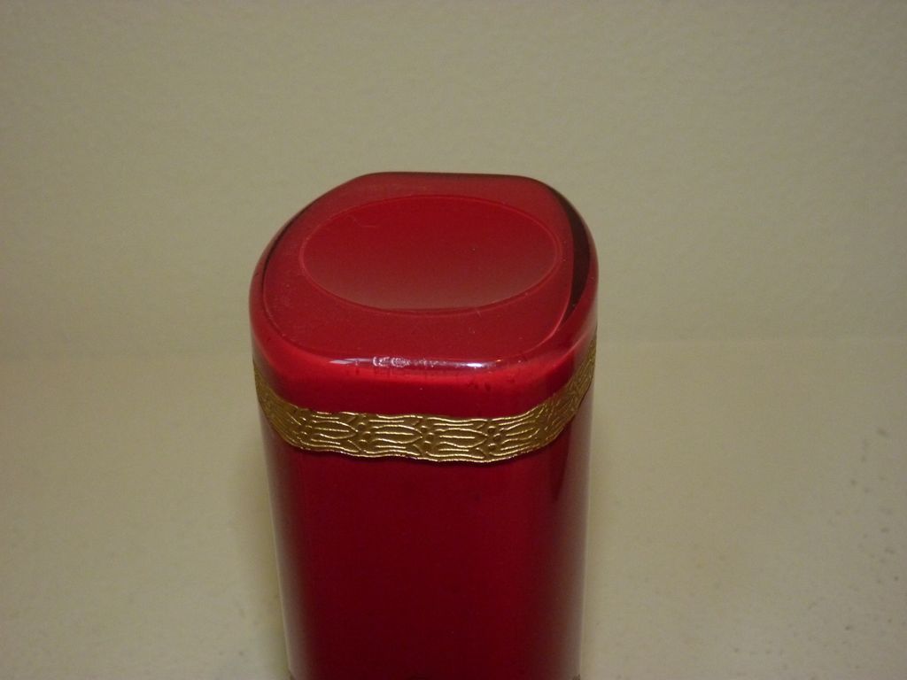 Red Legras Empire vase rectangular form Red Legras Empire vase rectangular form