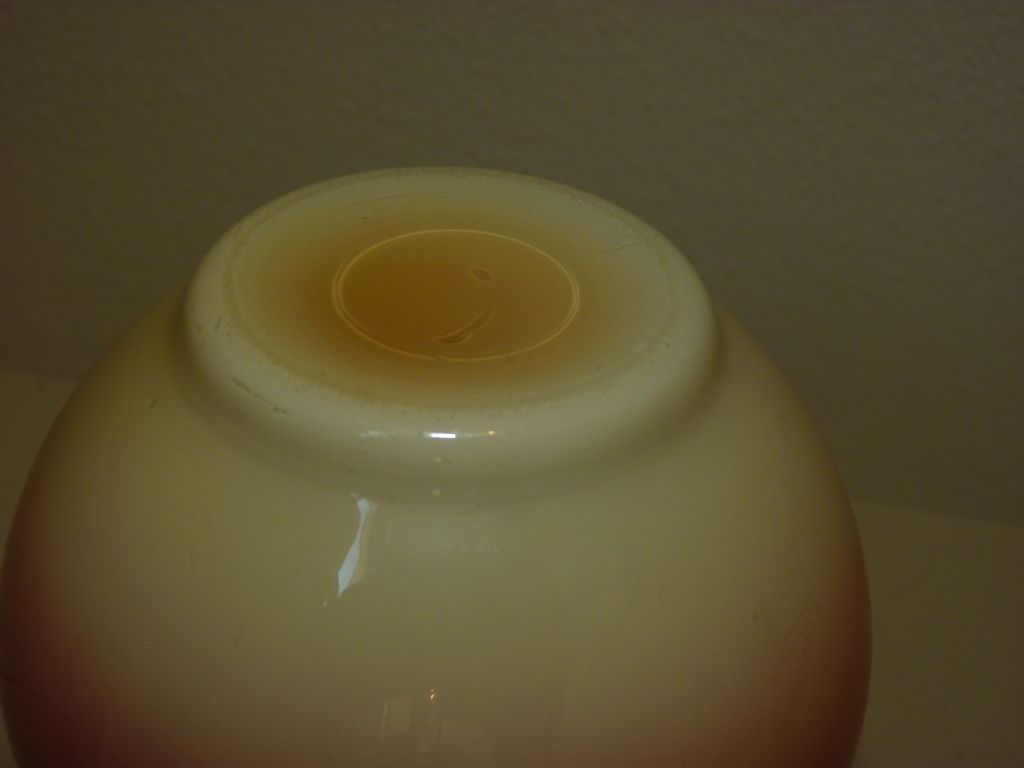 Wheeling Glass double gourd peachblow vase Wheeling Glass double gourd peachblow vase