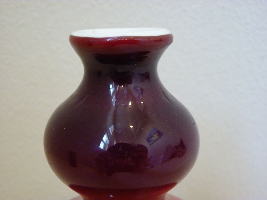Wheeling Glass double gourd peachblow vase Wheeling Glass double gourd peachblow vase