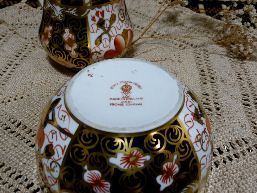Now 20% off - Royal Crown Derby Imari #2451 Tea Pot, Sugar & Creamer Set Now 20% off - Royal Crown Derby Imari #2451 Tea Pot, Sugar & Creamer Set