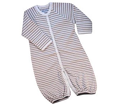Convertible Romper/Gown - Stripe Pattern Convertible Romper/Gown - Stripe Pattern