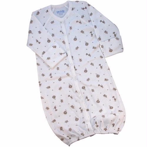 Convertible Romper/Gown in Lion Pattern Convertible Romper/Gown in Lion Pattern