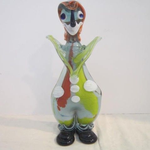 Vintage Blown Glass Clown Vintage Blown Glass Clown