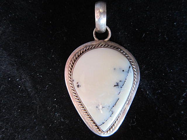 Vintage "Crazy Horse" pendant stone set in sterling Vintage "Crazy Horse" pendant stone set in sterling