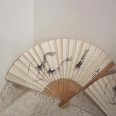 Vintage Set Of 3 Paper Fans Given by CAAC Vintage Set Of 3 Paper Fans Given by CAAC