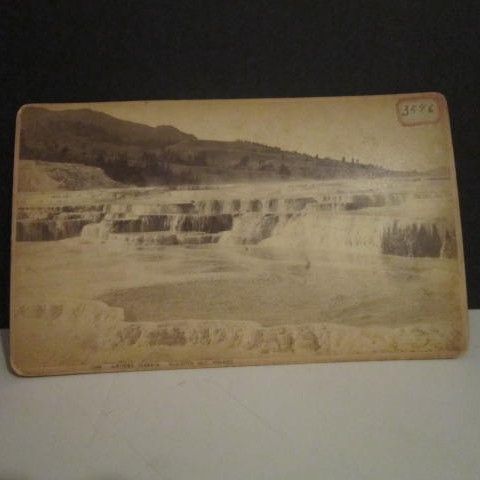Photograph of Yellowstone National Park " Boudoir Views" along Northern Pacific Railroad by F Jay Haynes # 3546 Photograph of Yellowstone National Park " Boudoir Views" along Northern Pacific Railroad by F Jay Haynes # 3546