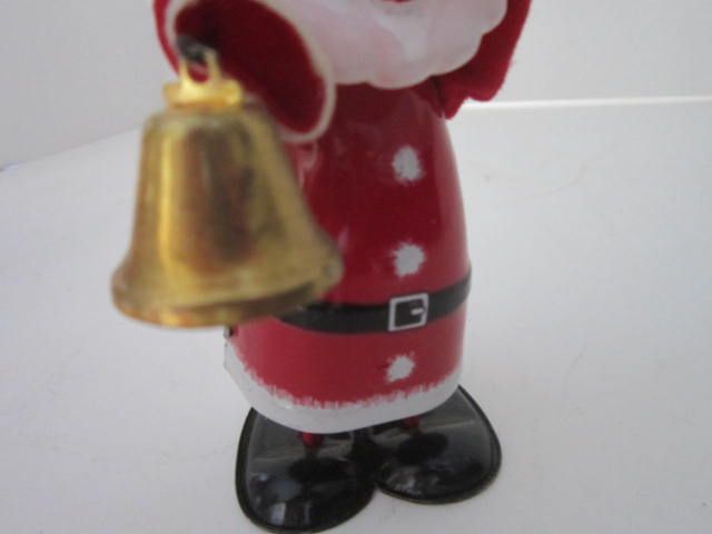Vintage Japanese Wind up Toy Santa With Bell and Bag Vintage Japanese Wind up Toy Santa With Bell and Bag