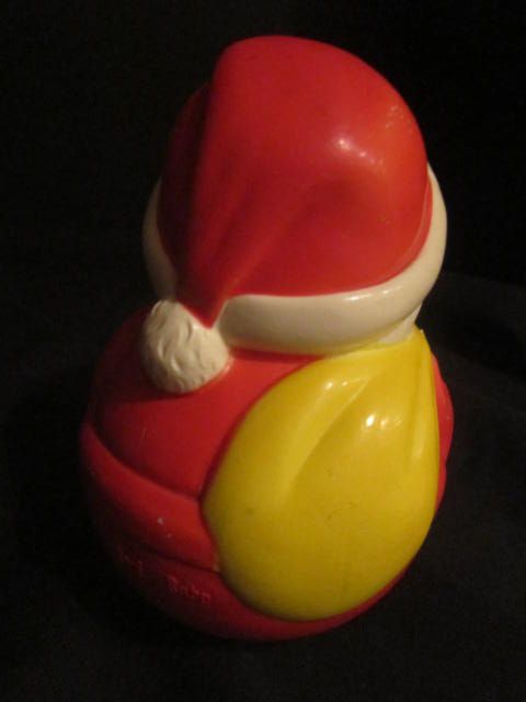 Roly Polly Celluloid Santa Toy Roly Polly Celluloid Santa Toy