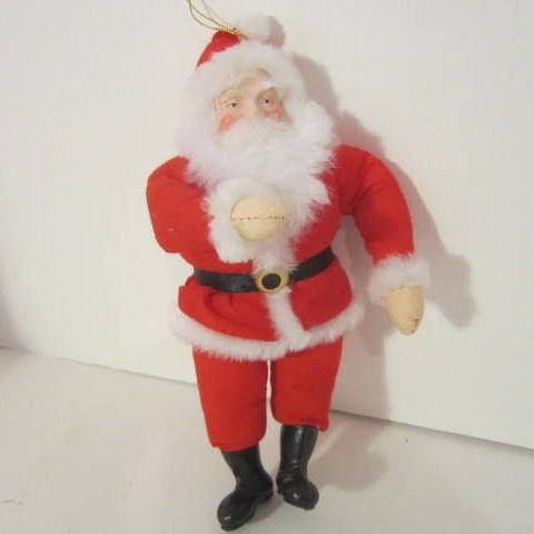 Plush Santa Tree Ornament Plush Santa Tree Ornament