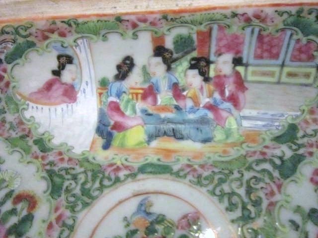 Antique Chinese Rose Famila Hand Painted Bowl Antique Chinese Rose Famila Hand Painted Bowl