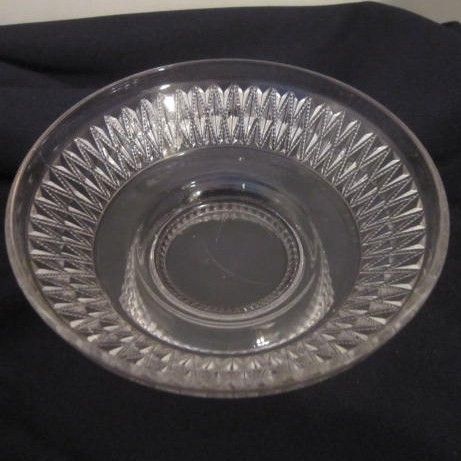 Vintage Clear Glass Raised Design Covered Candy Dish Vintage Clear Glass Raised Design Covered Candy Dish