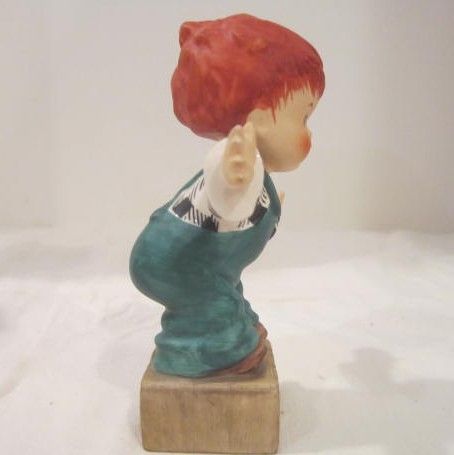 Vintage Red Headed Goebel Figurine from West Germany Vintage Red Headed Goebel Figurine from West Germany