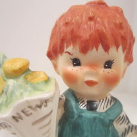 Vintage Goebel Red Headed Figurine from West Germany Vintage Goebel Red Headed Figurine from West Germany