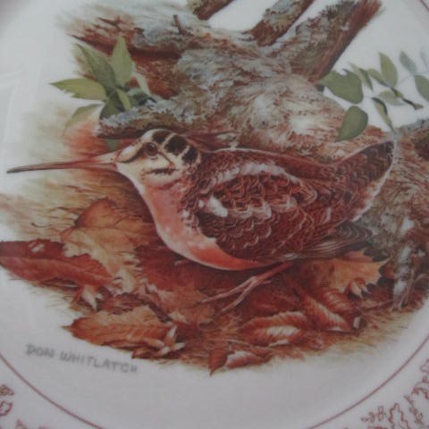 Vintage Don Whitlatch Decorator Plate with American Woodcock Vintage Don Whitlatch Decorator Plate with American Woodcock