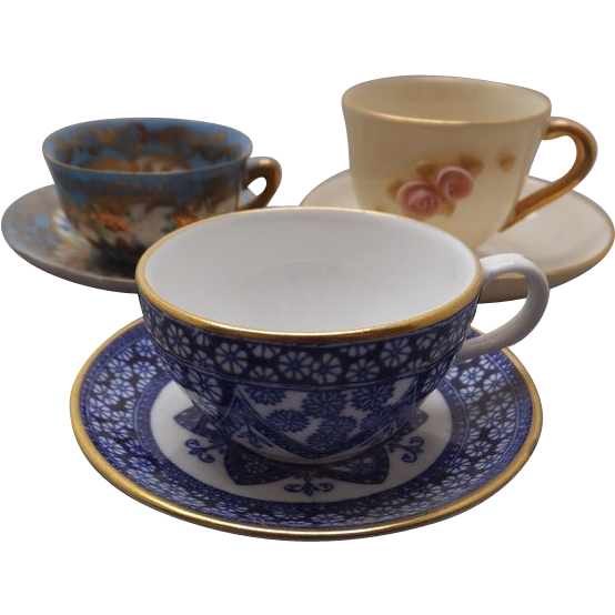 spode miniature cup and saucer
