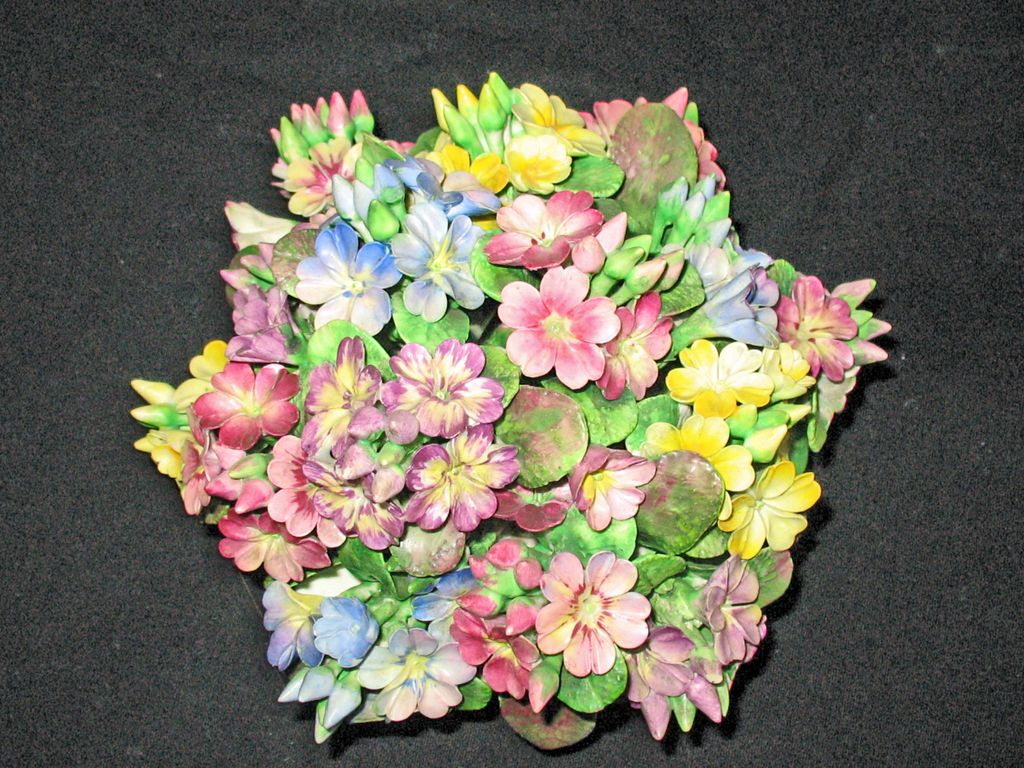 Crown Staffordshire HUGE Bouquet of Gorgeous Porcelain Flowers Crown Staffordshire HUGE Bouquet of Gorgeous Porcelain Flowers