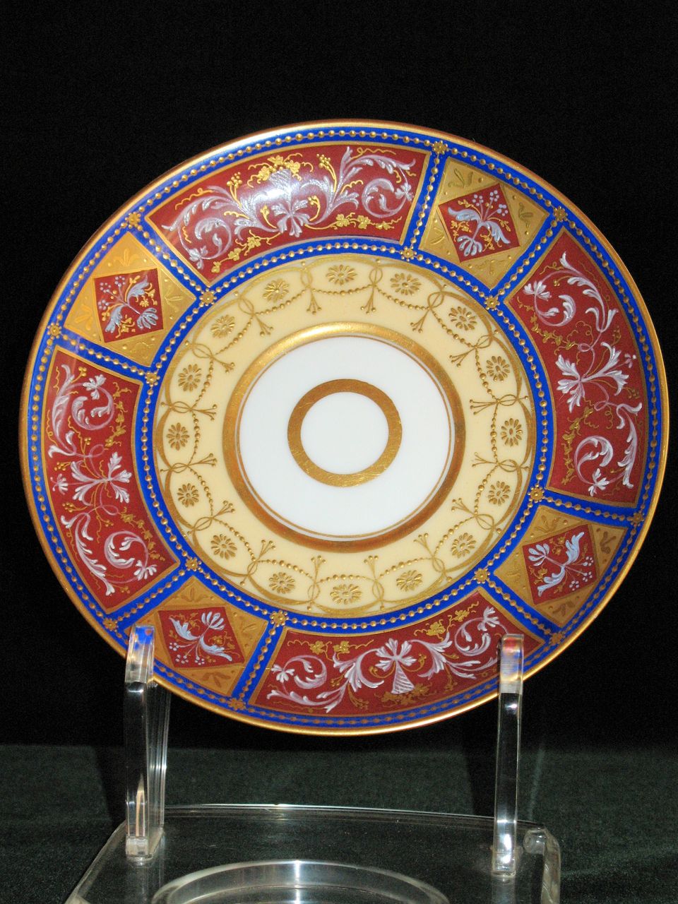 Gorgeous Royal Vienna lidded cup and saucer with gilding work (scroll and floral design) throughout Gorgeous Royal Vienna lidded cup and saucer with gilding work (scroll and floral design) throughout