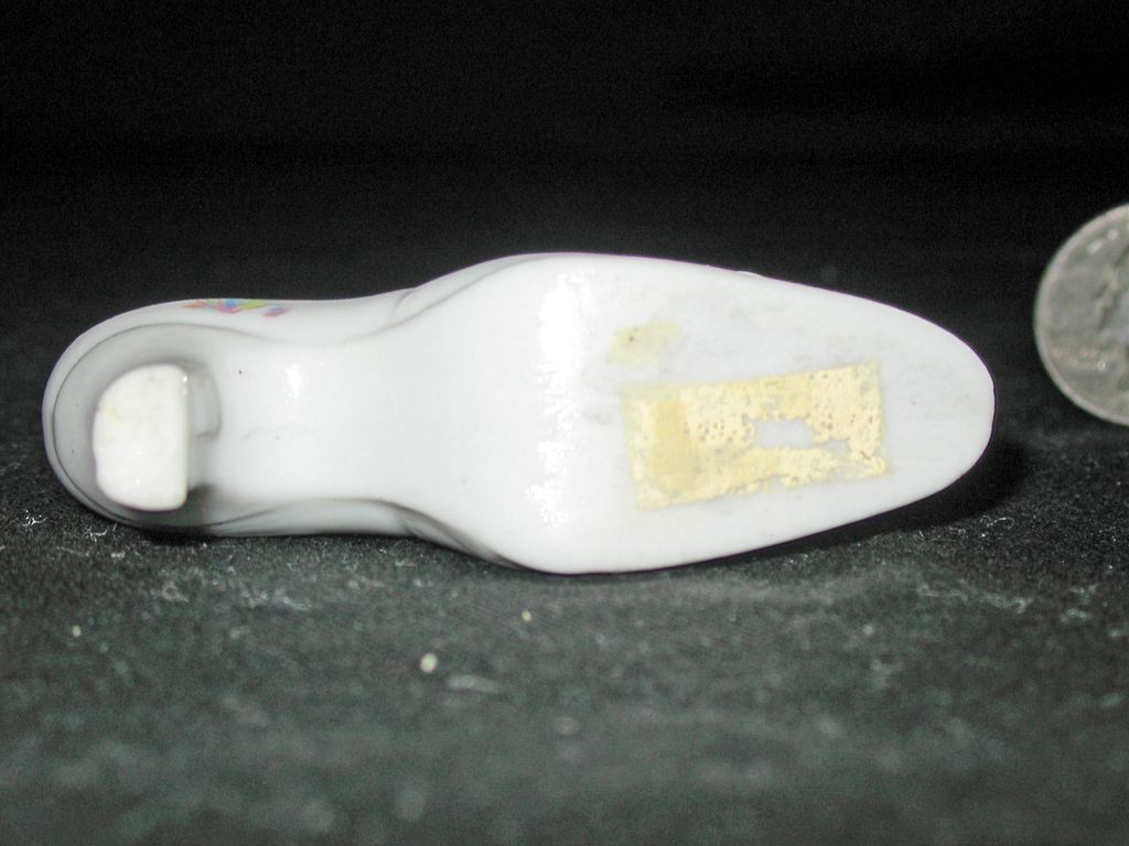 Miniature Porcelain High Heel Shoe Miniature Porcelain High Heel Shoe