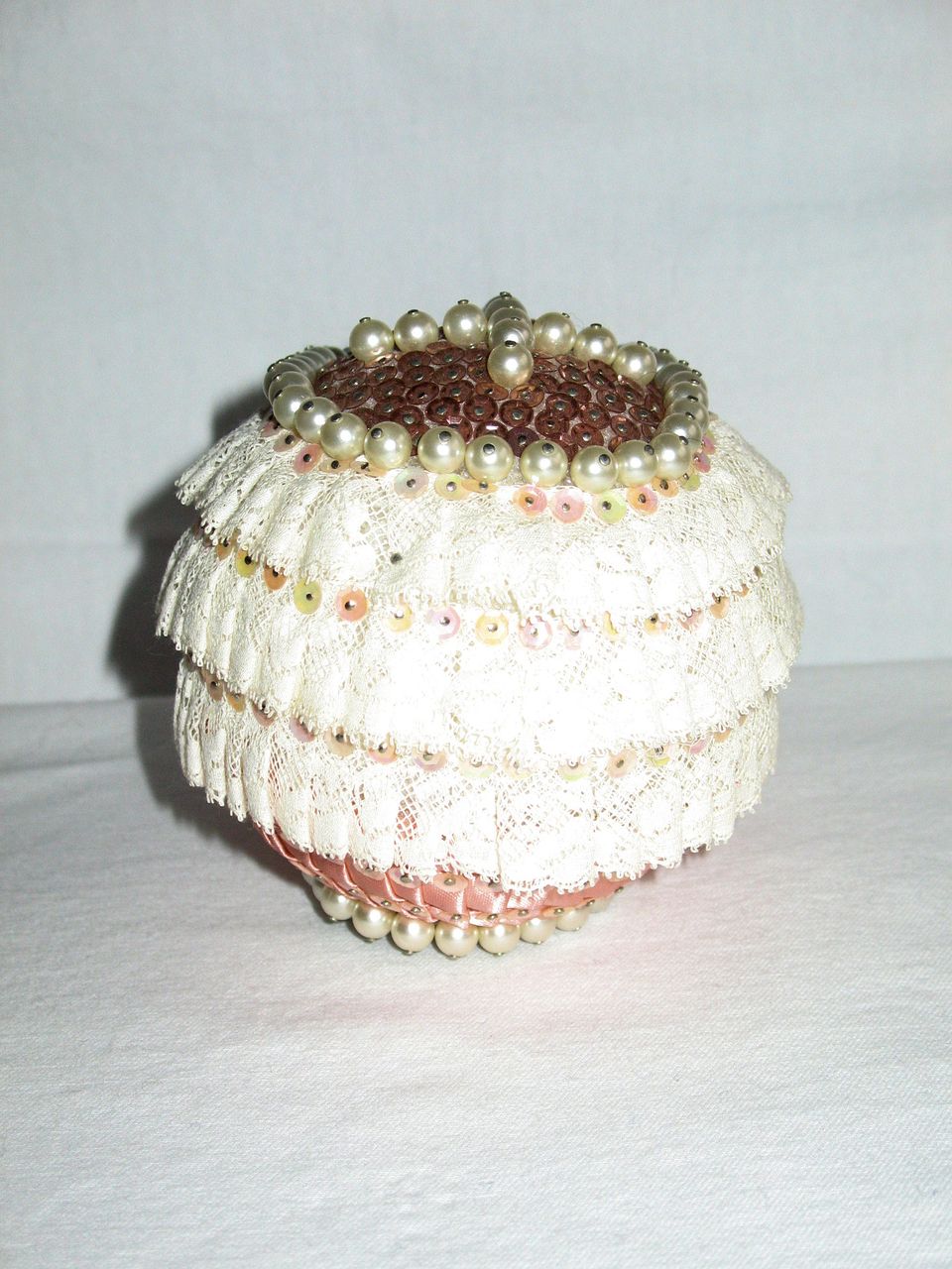 Large Handmade Decorated Styrofoam Egg with Cross Large Handmade Decorated Styrofoam Egg with Cross