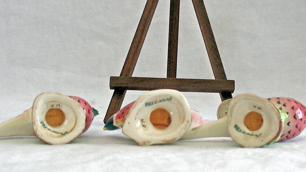 Vintage Pheasant Salt & Pepper Shakers Import by Enesco Vintage Pheasant Salt & Pepper Shakers Import by Enesco