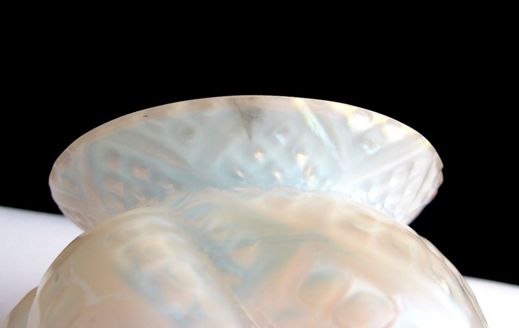 Antique Kralik Rose Bowl Vase Mother of Pearl Bohemia ca 1900 Antique Kralik Rose Bowl Vase Mother of Pearl Bohemia ca 1900