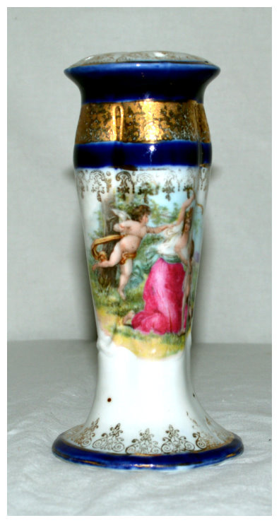 Vintage Porcelain Hat Pin Holder Germany with Maiden and Dancing Angels Vintage Porcelain Hat Pin Holder Germany with Maiden and Dancing Angels