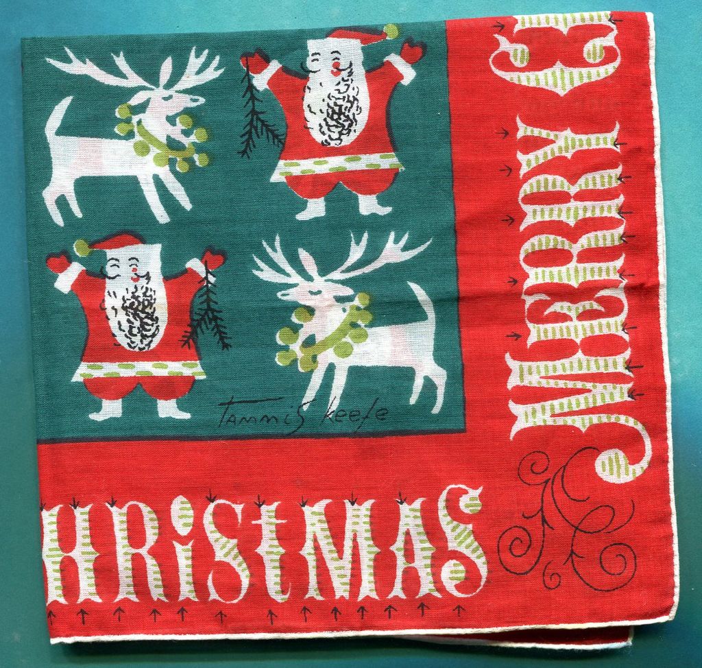Signed Santa Hankie Tammi Skeete Signed Santa Hankie Tammi Skeete
