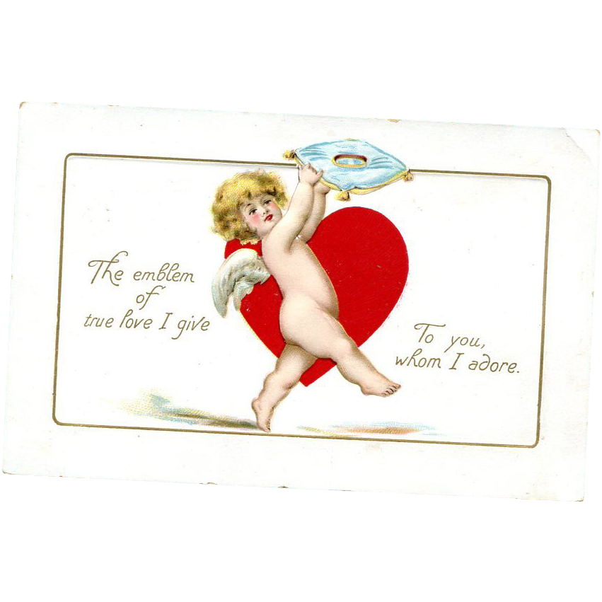 Tuck & Sons Cupid Postcard Tuck & Sons Cupid Postcard