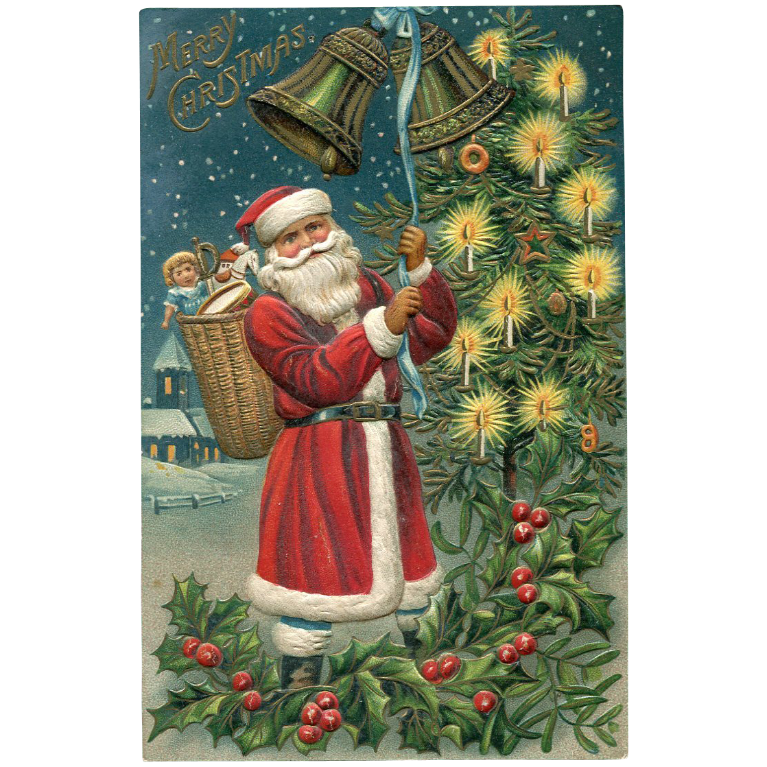 Blue Pants German Santa Rings Bell Blue Pants German Santa Rings Bell