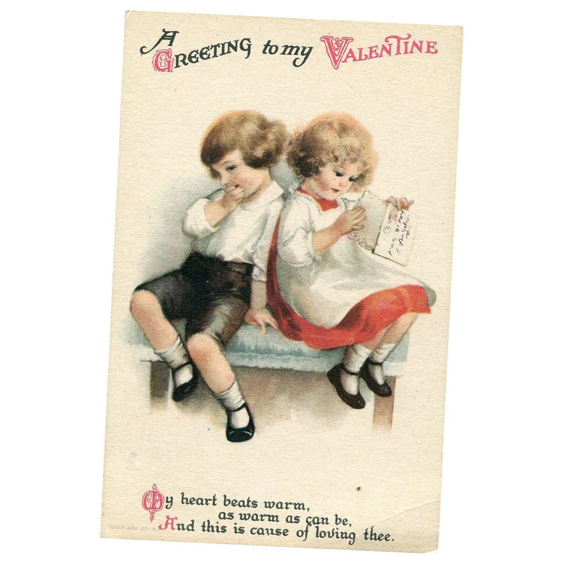 Vintage Valentine Postcard Vintage Valentine Postcard