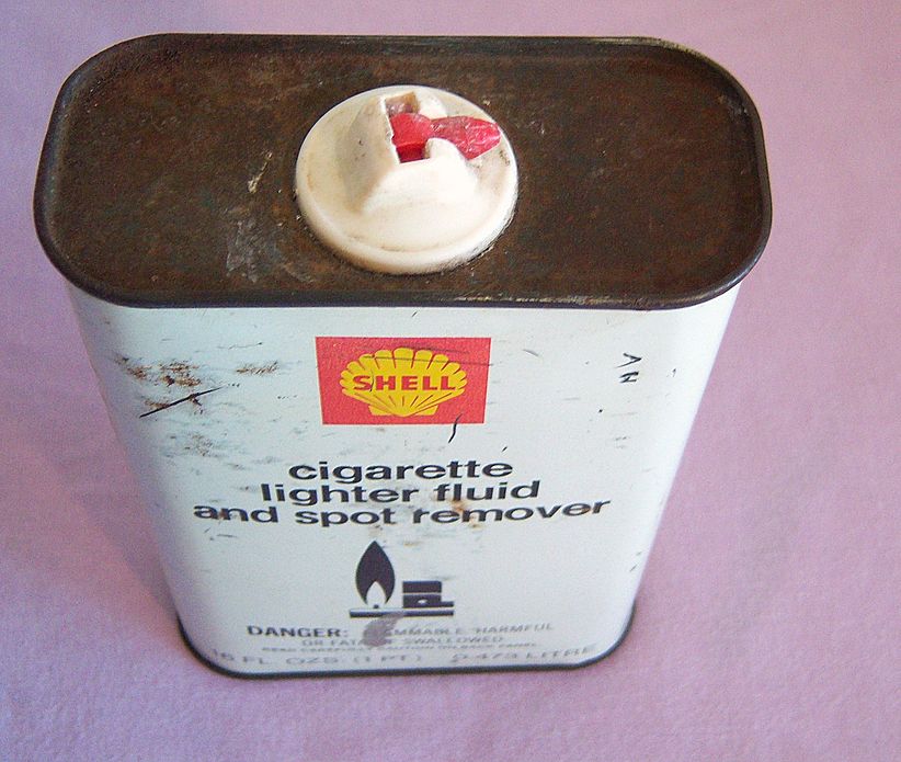 Shell Lighter Fluid & Spot Remover Tin 16 oz Shell Lighter Fluid & Spot Remover Tin 16 oz